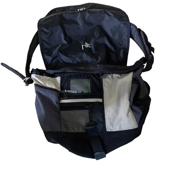 Vintage LL Bean Messenger Bag Crossbody Travel Carry On Colorblock Unisex Hike - Picture 4 of 14